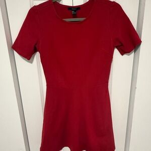 Forever 21 Red Fit & Flare Mini Dress